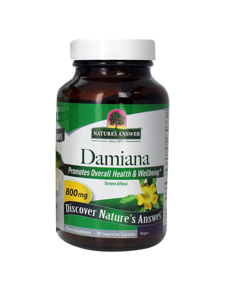 Damiana Respuesta de la Naturaleza 90 Cápsulas Vegetarianas 400 mg