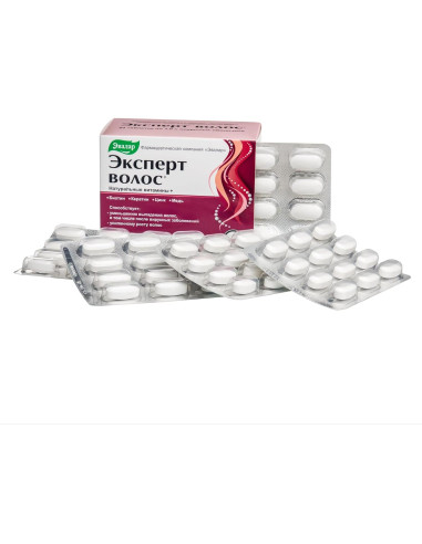 Evalar Expert Hair Suplemento Herbal 60 Tabletas Vitaminas