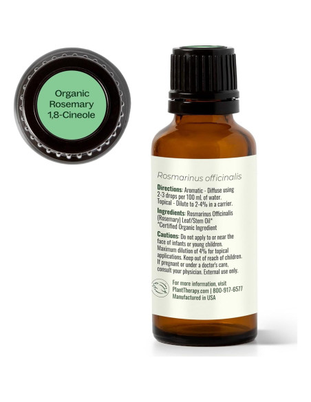 Aceite Esencial de Romero Orgánico 30 mL Plant Therapy Puro