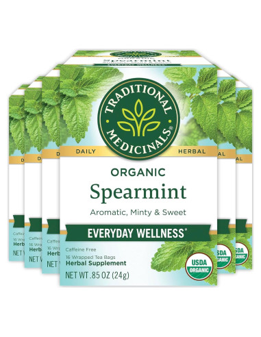 Té Medicinal Tradicional Menta Verde Orgánica 96 Bolsitas