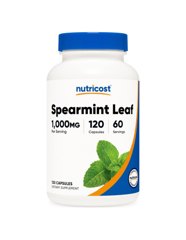 Cápsulas de Hoja de Menta Nutricost 1000mg - 120 Unidades