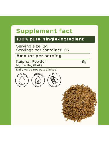 Polvo de Bayberry Bixa Botanical 200g | Suplemento Herbal Vegano