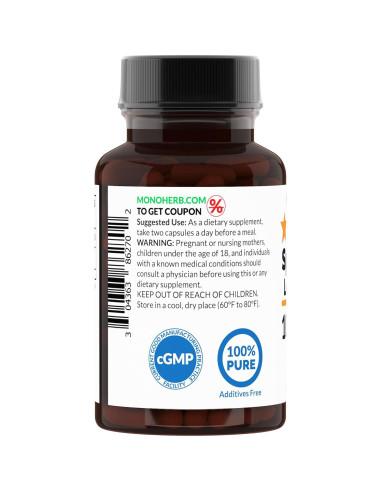 Extracto de hoja de menta 1000 mg Monoherb - 90 cápsulas vegetales