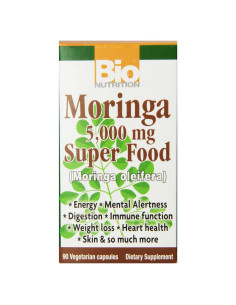 Suplemento Moringa Oleifera Bio Nutrition 5000mg 90 Cápsulas