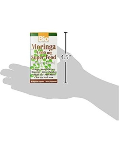 Suplemento Moringa Oleifera Bio Nutrition 5000mg 90 Cápsulas
