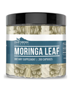 Cápsulas de Moringa Elementos de la Tierra 200 Unidades Puras
