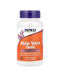 Suplemento de Aloe Vera NOW Foods 10,000 mg 100 Geles