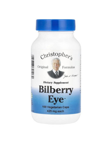 Fórmula Herbal Dr. Christopher Bilberry Eye 100 Cápsulas