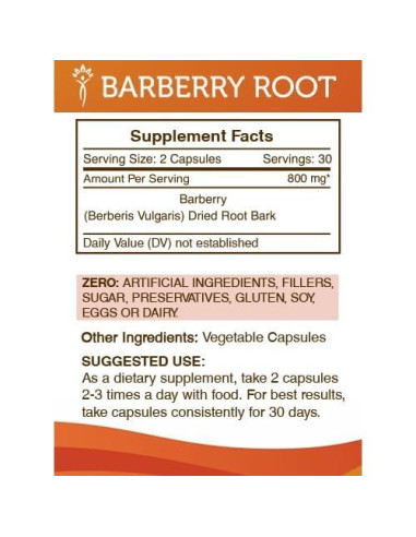 Cápsulas Herbales Agracejo 60 Unidades Secretos de la Tribu