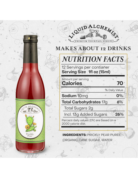 Jarabe de Pera Espinosa Liquid Alchemist 354 ml - Vegano y No-OGM