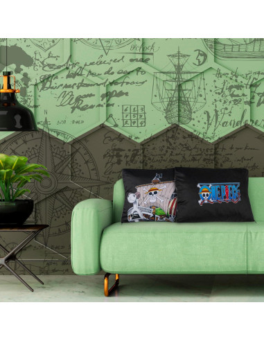 Set de 2 Fundas de Cojín One Piece 50x30cm y 35x35cm