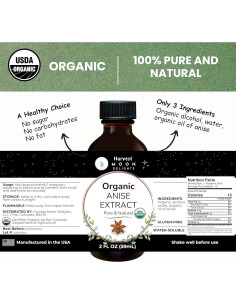 Extracto de Anís Orgánico Harvest Moon 59 ml - Sin Azúcar 2