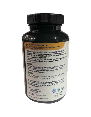 Cápsulas de Hoja de Papaya 500mg Urmi Lifesciences 120 Veganas
