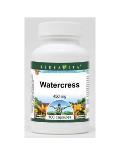 Berro 450 mg TerraVita 100 Cápsulas Sin Rellenos 2