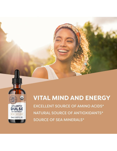 Vimergy Dulse Atlántico Líquido Orgánico 55 mL - Antioxidante Vegano