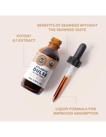 Vimergy Dulse Atlántico Líquido Orgánico 55 mL - Antioxidante Vegano