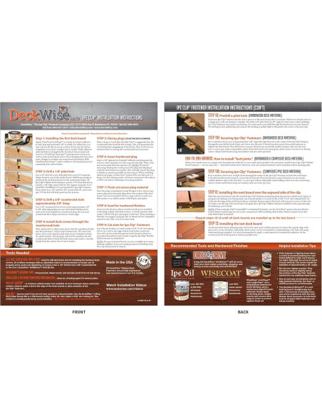 Sujetadores Ocultos DeckWise Ipe Clip Extreme Gris 1050 Piezas