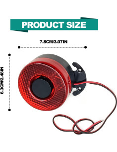 Alarma de Respaldo de Coche ZOKYUYS 12V-24V 105dB Impermeable 2