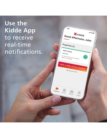 Detector de Humo Inteligente Kidde P4010ACSAQ-WF con Monitor de Aire