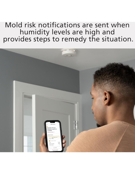 Detector de Humo Inteligente Kidde P4010ACSAQ-WF con Monitor de Aire