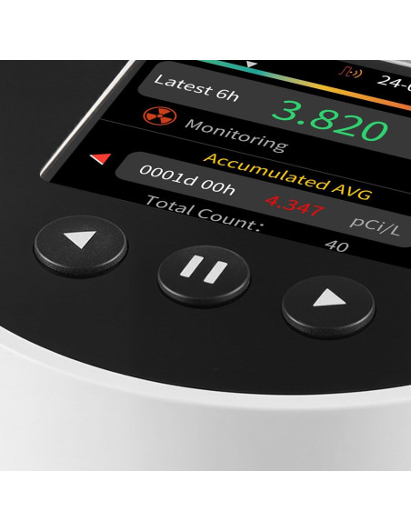 Detector de Radón VEVOR Portátil con Pantalla LCD y Alarmas Detector de Radón VEVOR Portátil con Pantalla LCD y Alarmas