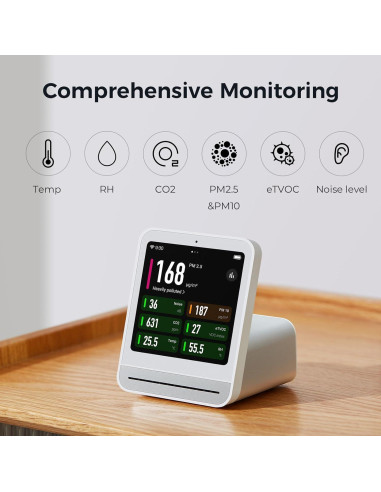 Monitor de Calidad del Aire Qingping Gen 2 - PM2.5, CO2, Ruido
