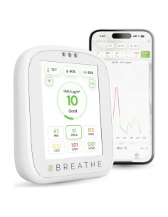 BREATHE Airmonitor Plus - Monitor de Calidad del Aire 8-en-1
