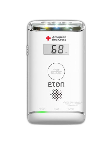Detector de Monóxido de Carbono Eton ARCBBCO30W con Pantalla LCD