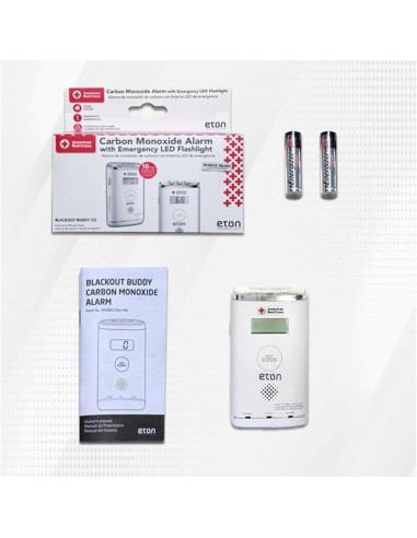 Detector de Monóxido de Carbono Eton ARCBBCO30W con Pantalla LCD