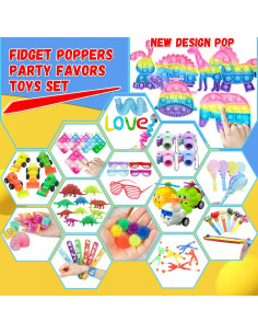 Paquete de 1000 Juguetes Antiestrés WEBROD para Niños 2