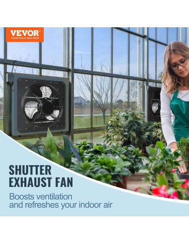 Ventilador de Escape VEVOR 14'' con Controlador de Temperatura