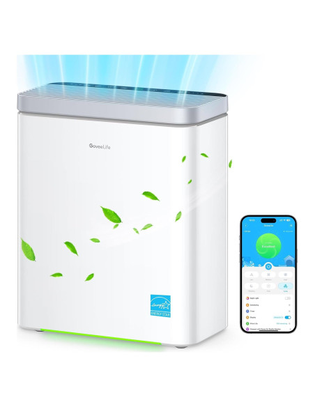 Purificador de Aire Inteligente GoveeLife H7124 HEPA 97.3 m