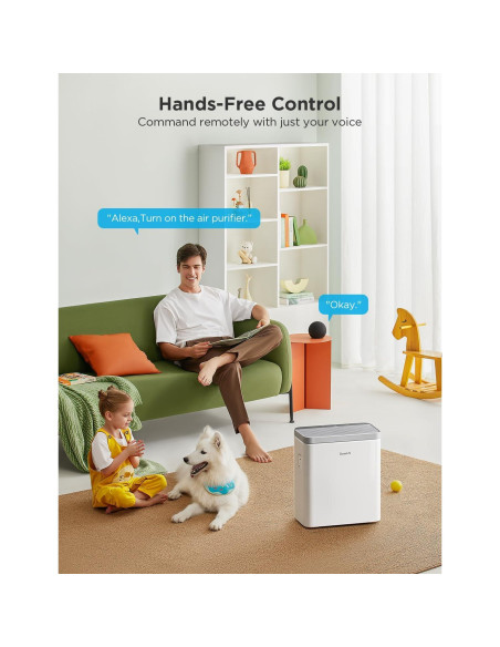 Purificador de Aire Inteligente GoveeLife H7124 HEPA 97.3 m