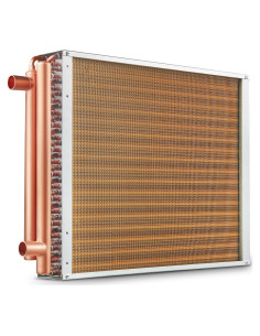 Intercambiador de Calor VEVOR 18x20" Agua a Aire 242 Aletas