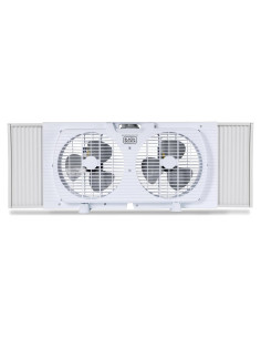 Ventilador de Ventana Doble BLACK+DECKER 9" 2 Velocidades