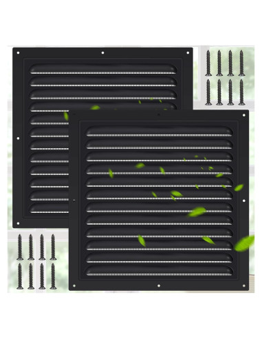 Ventiladores de Ático de Aluminio Yaocom 30.48x30.48cm - 2 Pcs