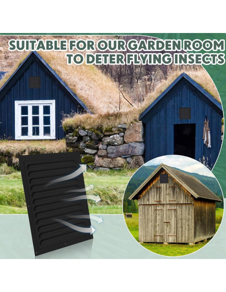 Ventiladores de Ático de Aluminio Yaocom 30.48x30.48cm - 2 Pcs