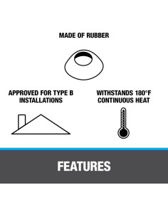 Collar de Lluvia Oatey 14206 5.08 cm Sin Calafateo 2