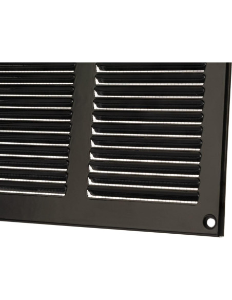 Cubierta de Ventilación LIRAST 10x4 Negra - Rejilla de Aire