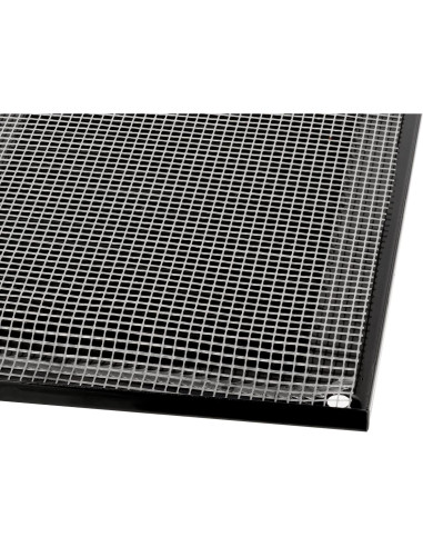 Cubierta de Ventilación LIRAST 10x4 Negra - Rejilla de Aire