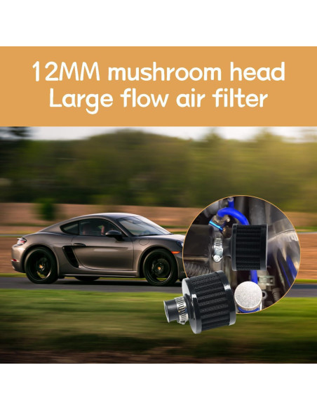 Filtro de Aire 12mm zDwfDc - 4 Piezas para Automóvil y Motocicleta Filtro de Aire 12mm zDwfDc - 4 Piezas para Automóvil y Motocicleta