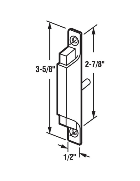 Traba y Tirador de Ventana Deslizante Prime-Line F 2504 Blanco