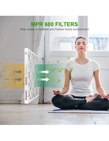 Filtro de Aire Anycore 10x20x1 MERV 8 Paquete de 4