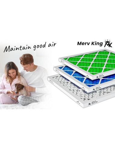 Filtro de Aire Merv King 20x20x4 MERV 13 Paquete de 4