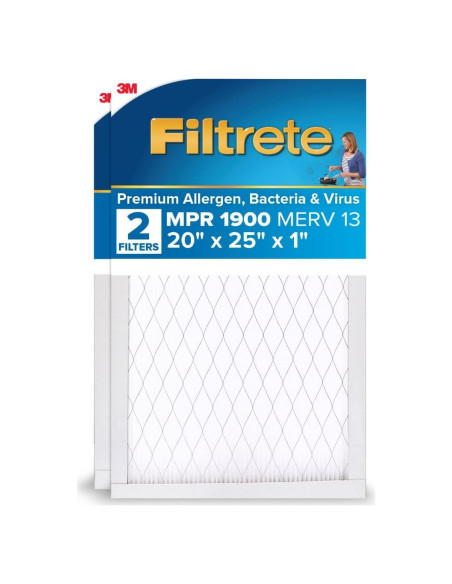 Filtro de Aire Plisado Filtrete 20x25x1 MERV 13 - 2 Piezas Filtro de Aire Plisado Filtrete 20x25x1 MERV 13 - 2 Piezas