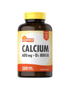 Suplemento de Calcio con Vitamina D3 Sundance 600mg 200 Comprimidos