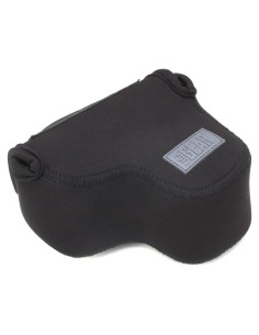 Funda Compacta para Cámara USA GEAR Neopreno Negro 11.43x10.8cm