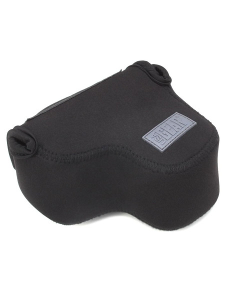 Funda Compacta para Cámara USA GEAR Neopreno Negro 11.43x10.8cm