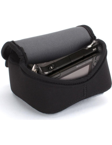 Funda Compacta para Cámara USA GEAR Neopreno Negro 11.43x10.8cm