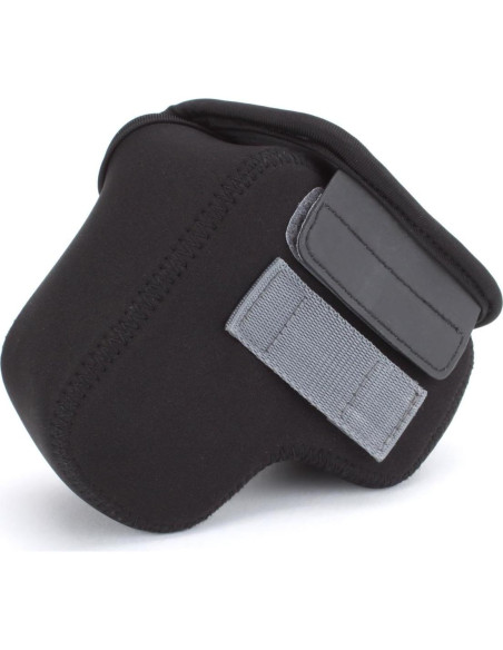 Funda Compacta para Cámara USA GEAR Neopreno Negro 11.43x10.8cm